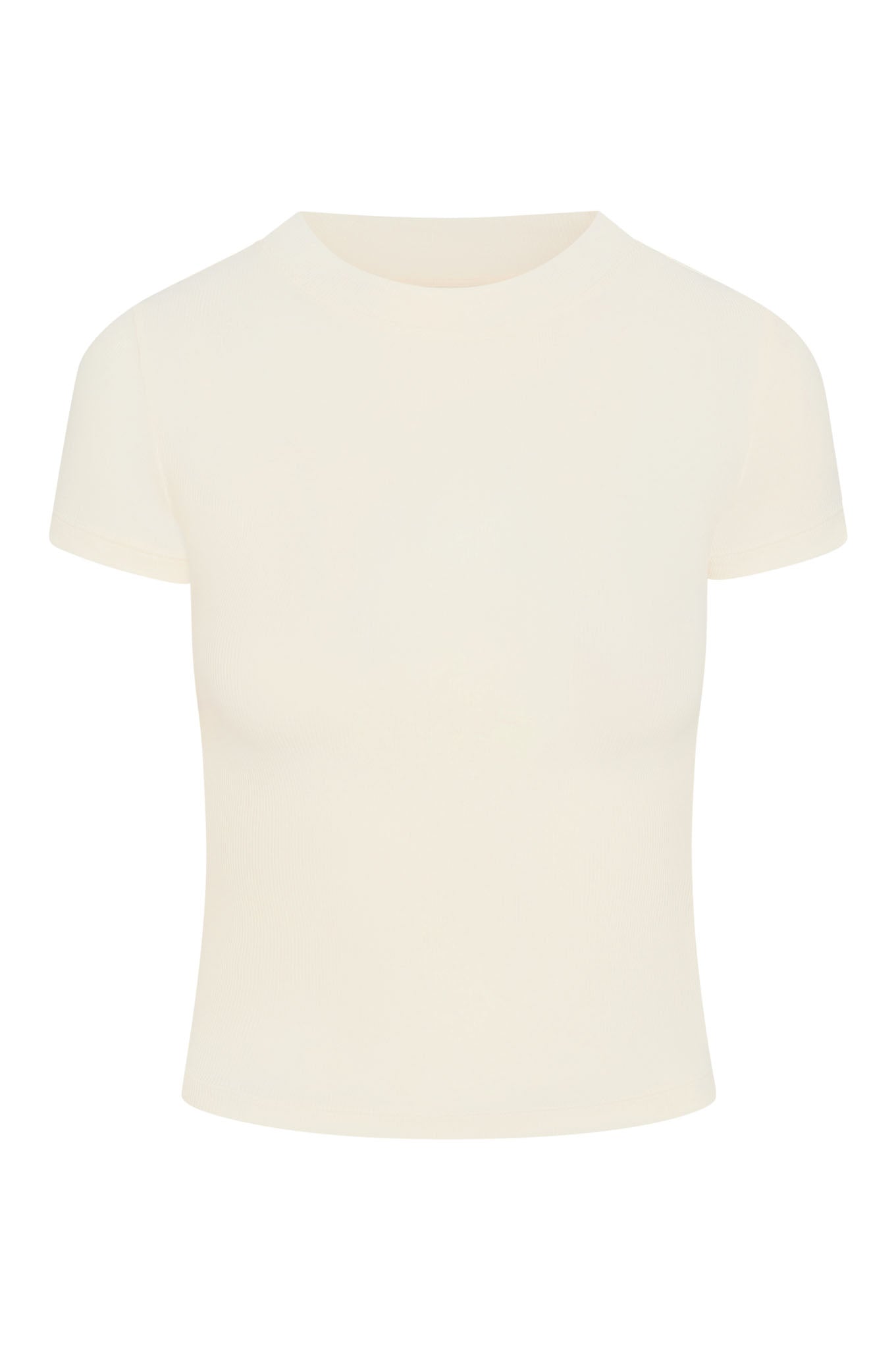 Ojai Tee Long - Ivory Lightweight Rib