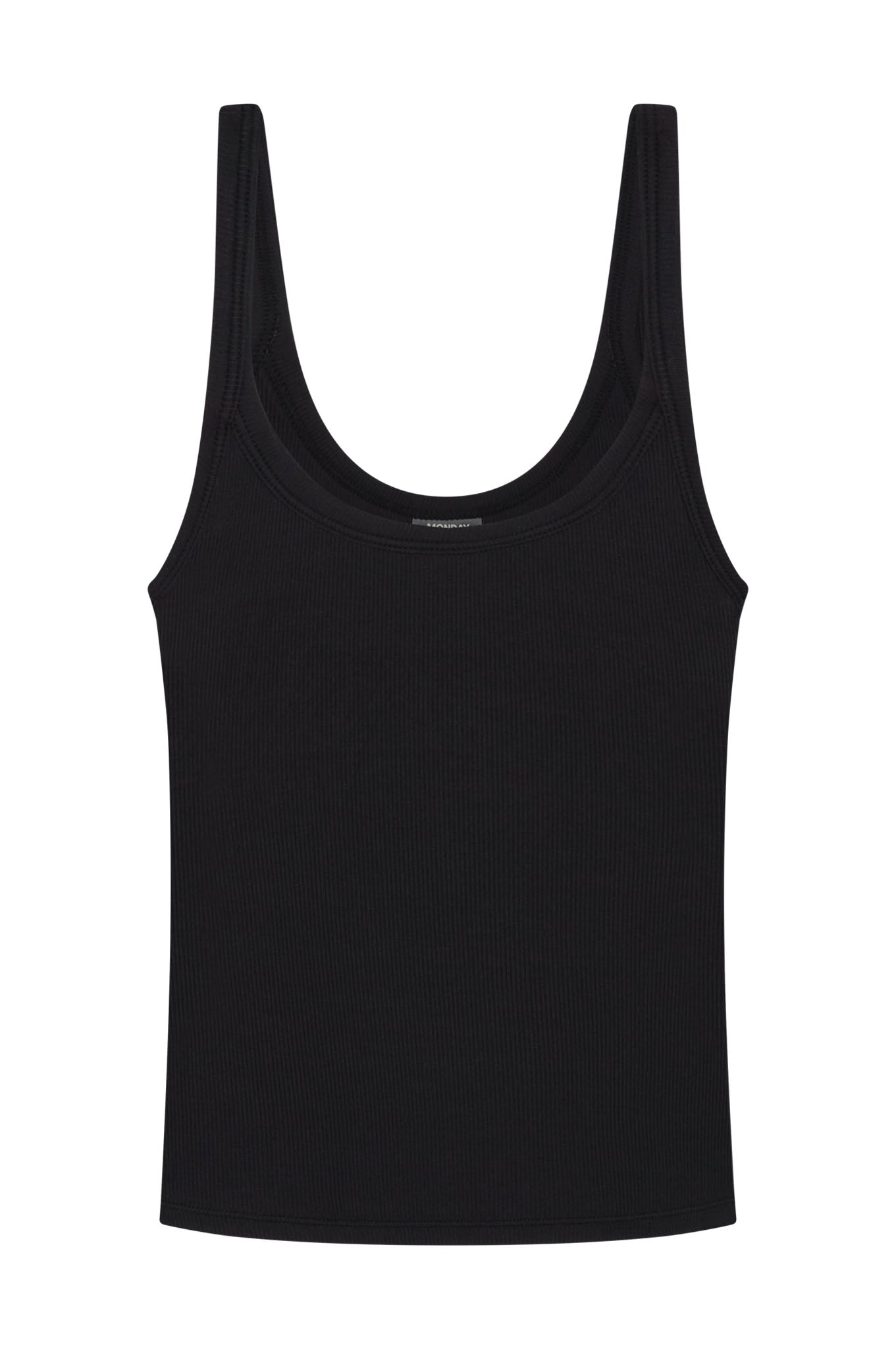 Devin Tank Long - Black Lightweight Rib