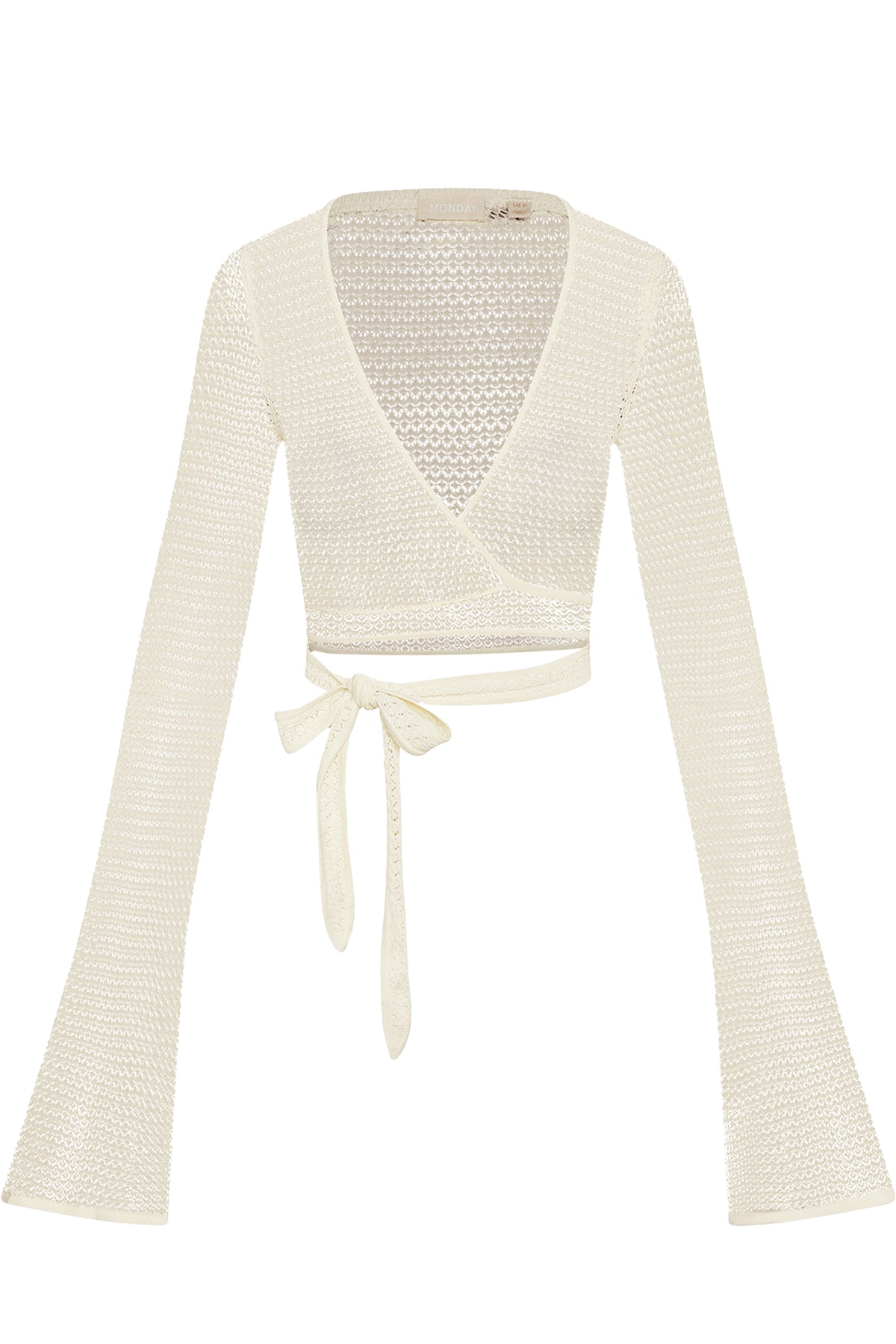 Madrid Wrap Top - Ivory Lace Crochet