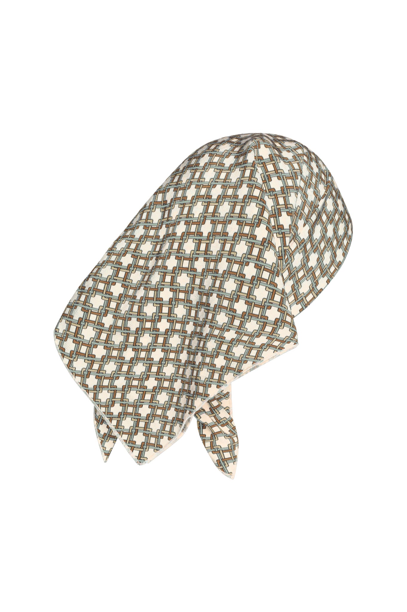 Monday Head Scarf - Tile Geo Silk