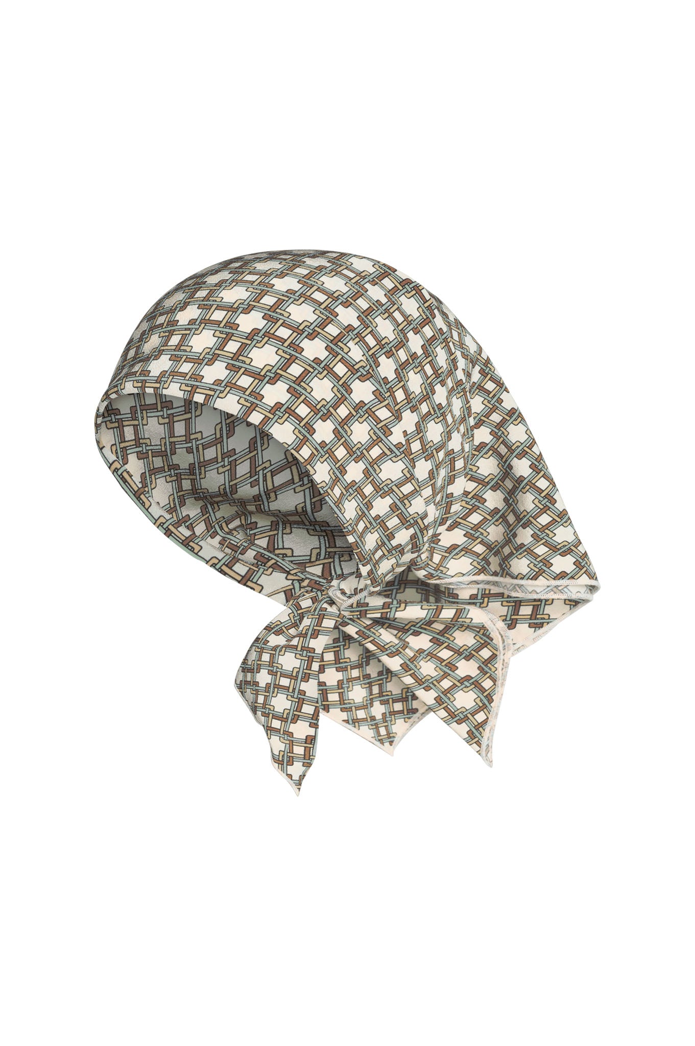 Monday Head Scarf - Tile Geo Silk