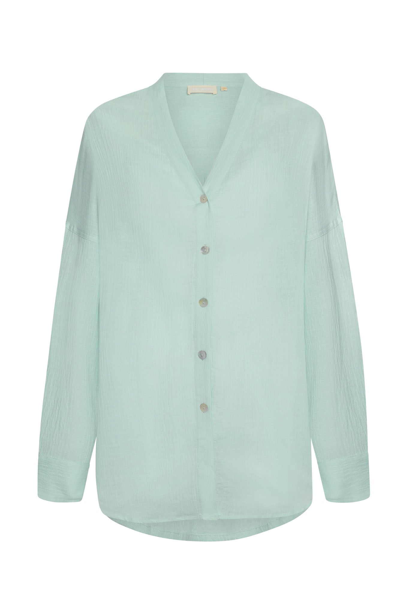 Barcelona Tunic - Light Slate Crinkle Linen