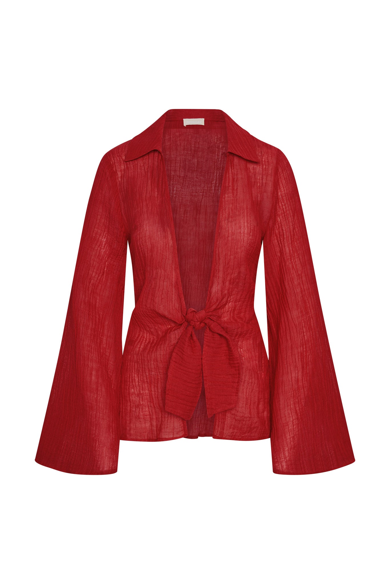 Grenada Tunic - Cherry Crinkle Linen