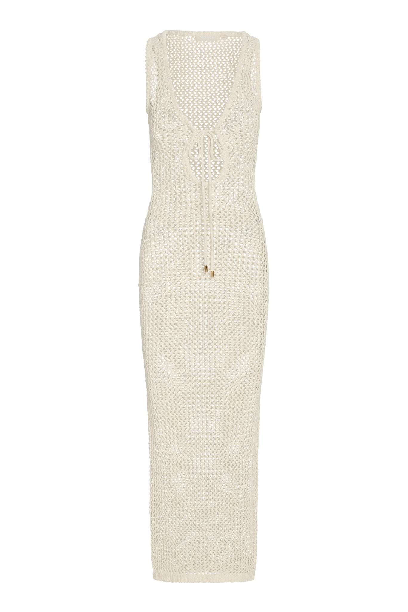 Monte Carlo Tie Dress - Ivory Petit Crochet