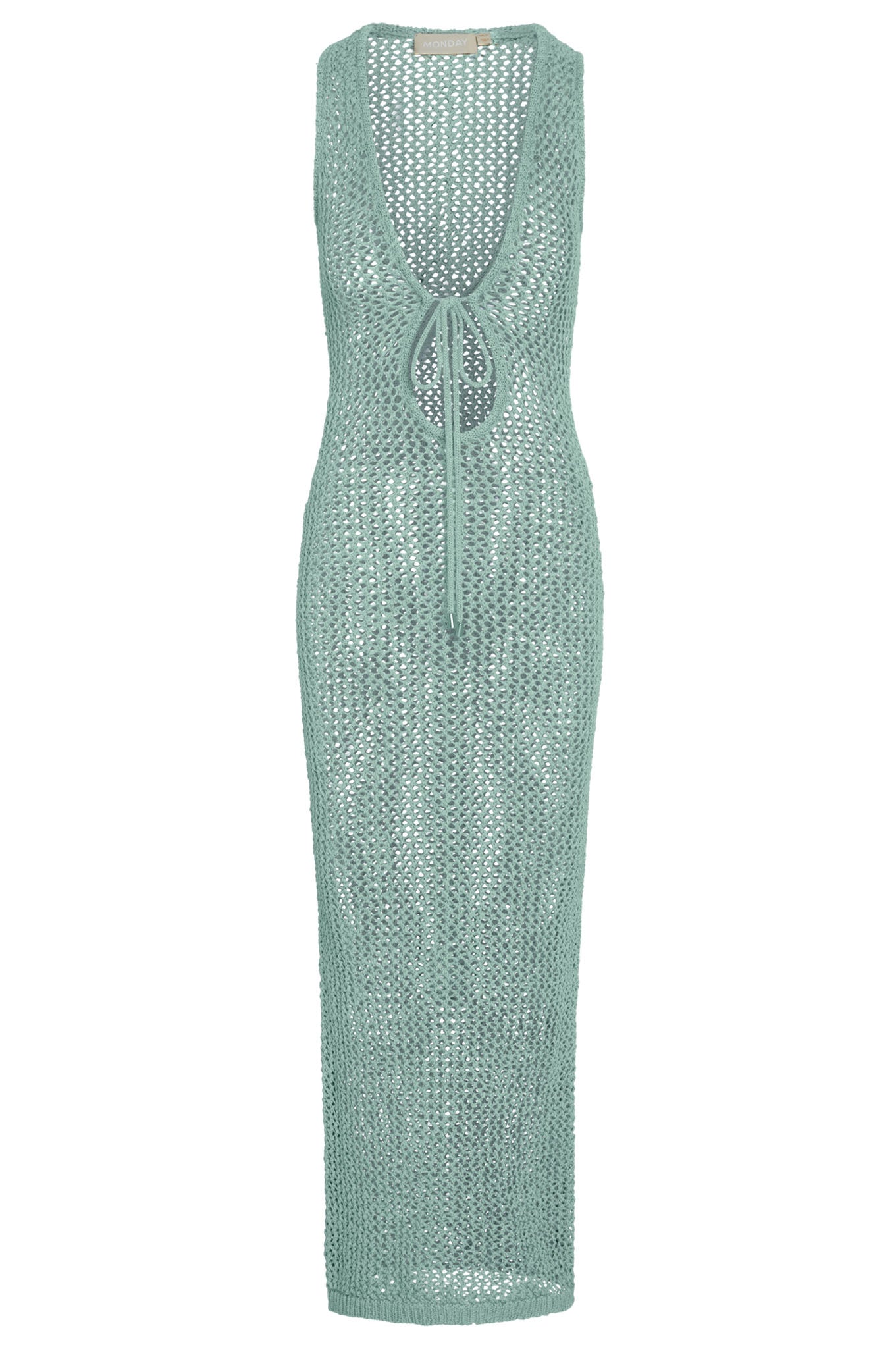 Monte Carlo Tie Dress - Light Slate Petit Crochet