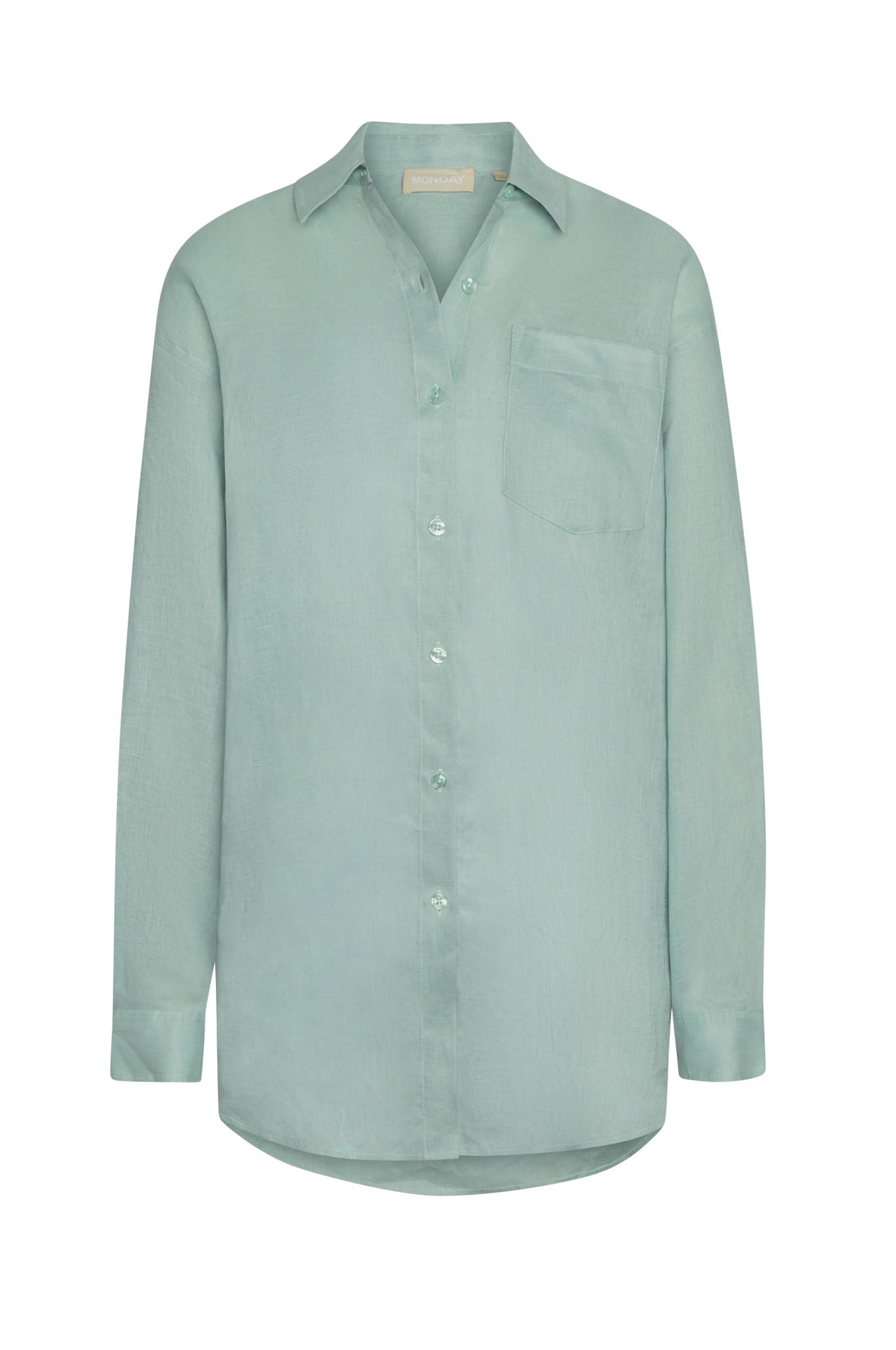 La Jolla Linen Shirt - Light Slate Linen