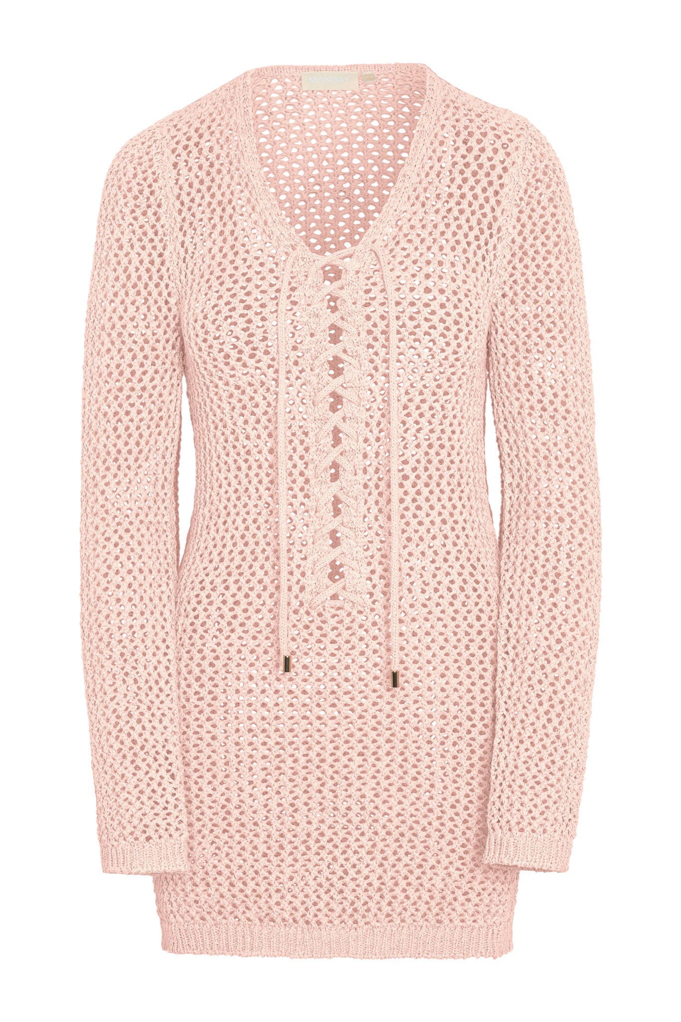 Corossol Mini Dress - Powder Pink Petit Crochet