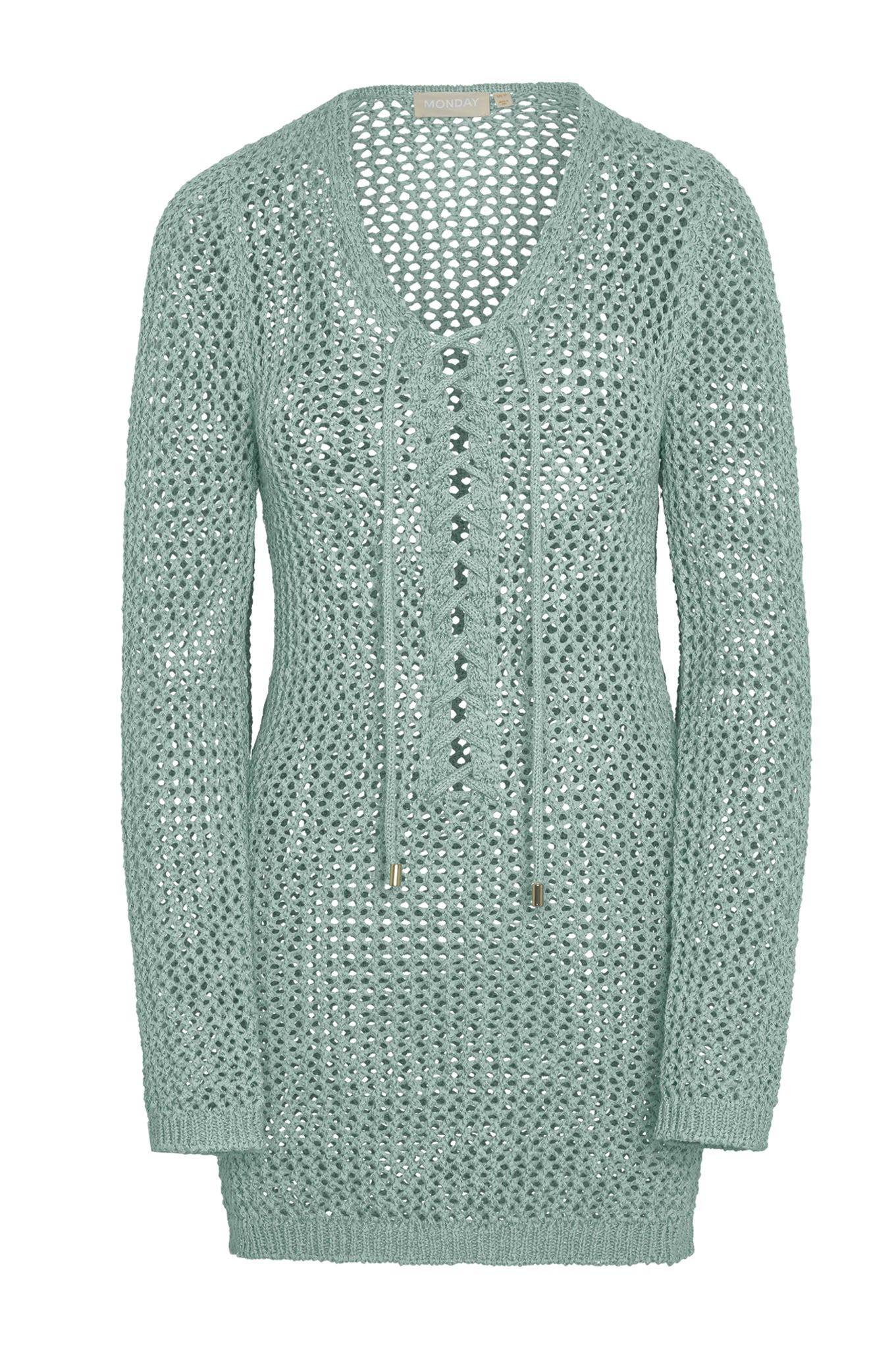 Corossol Mini Dress - Light Slate Petit Crochet