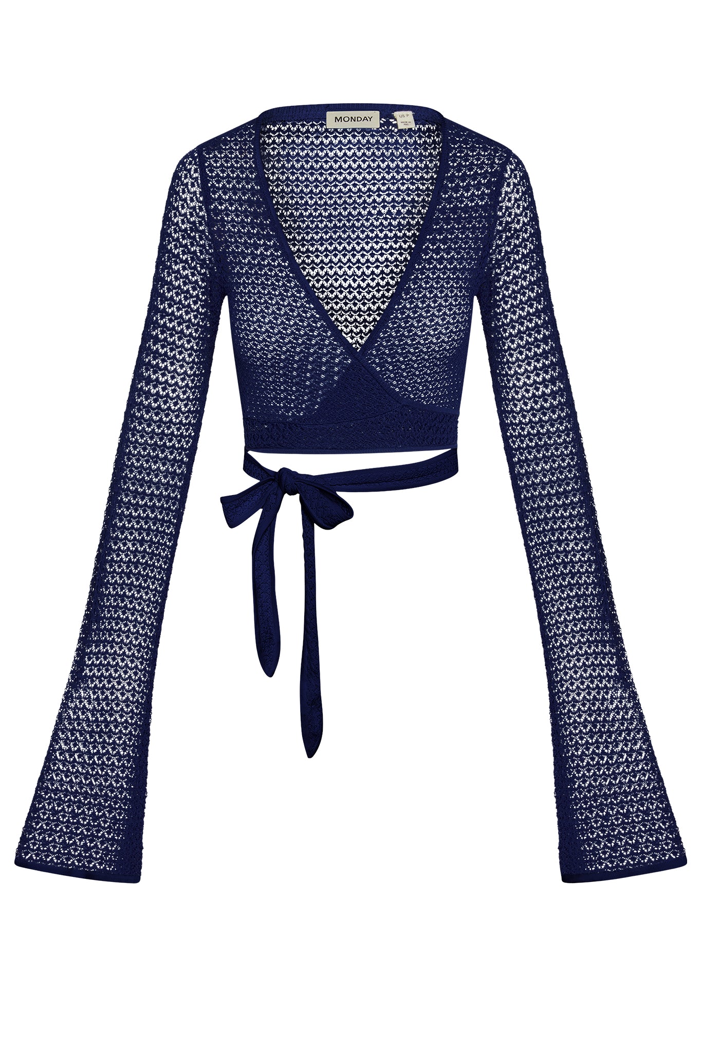 Madrid Wrap Top - Midnight Lace Crochet