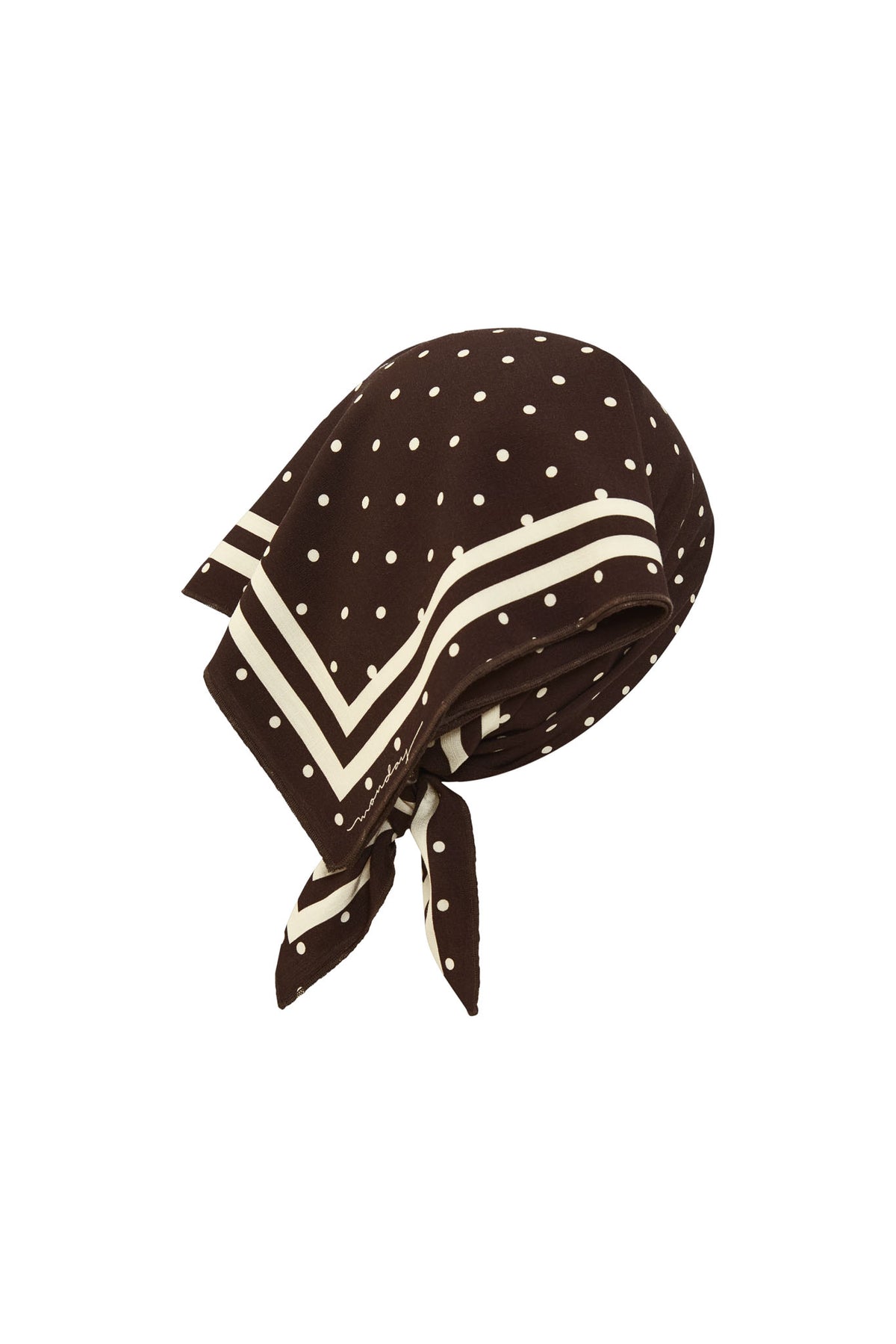 Monday Head Scarf - Espresso Dot