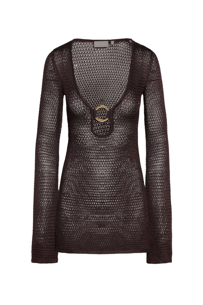 Montego Mini Dress - Espresso Treble Knit – Monday Swimwear