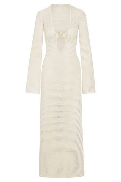 Montego Dress - Ivory Treble Knit – Monday Swimwear