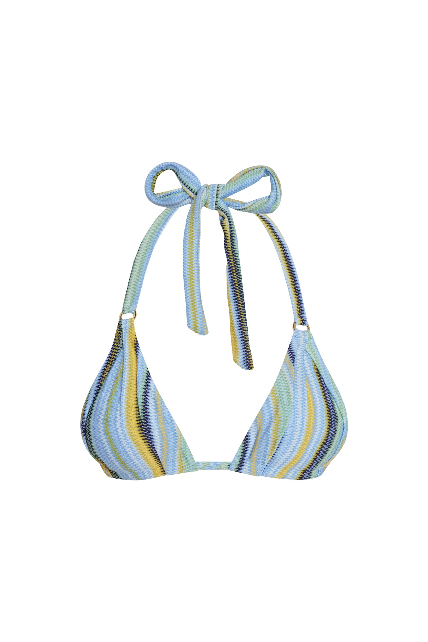 Morocco Top - Sardinia Stripe Azure