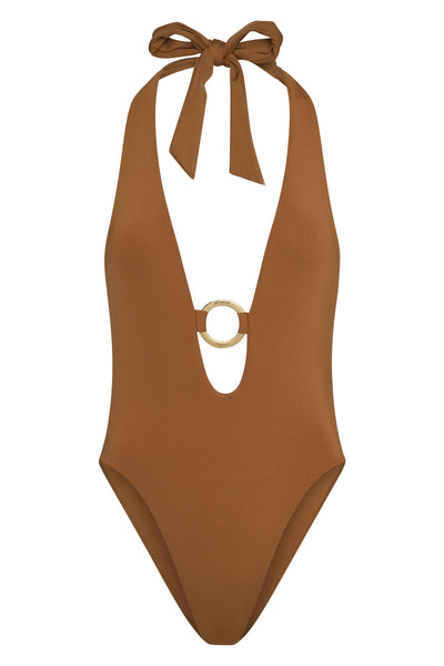 Montego One Piece - Caramel – Monday Swimwear