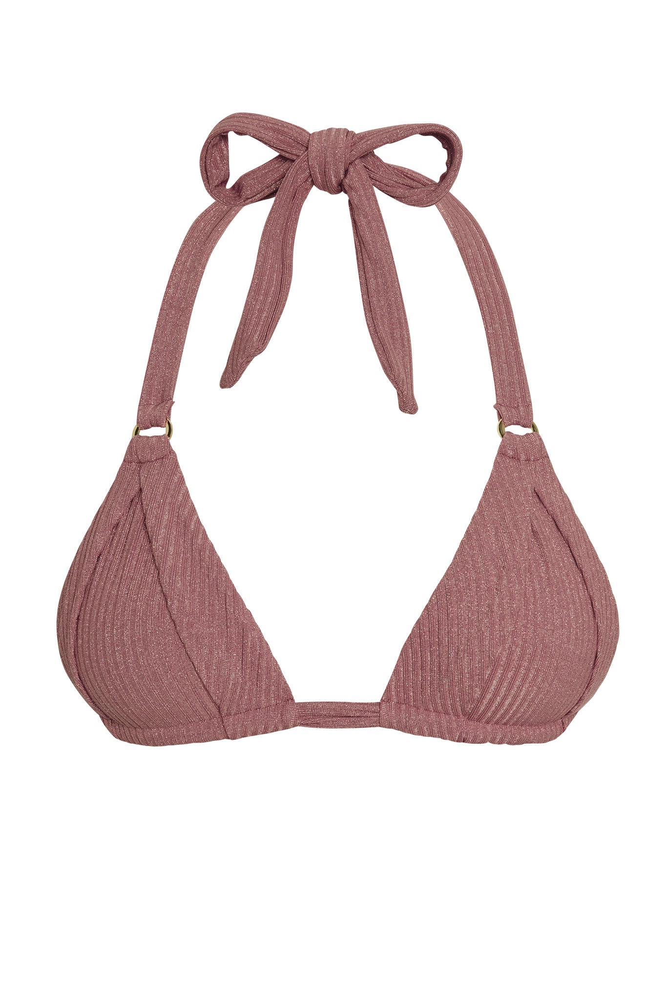 Morocco Top - Mauve Lurex Rib