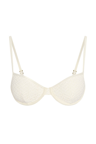 Capri Top - Ivory Crochet – Monday Swimwear