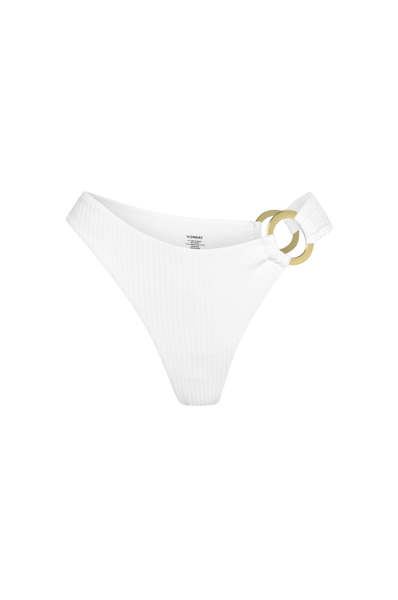 Bronte Bottom - White Rib