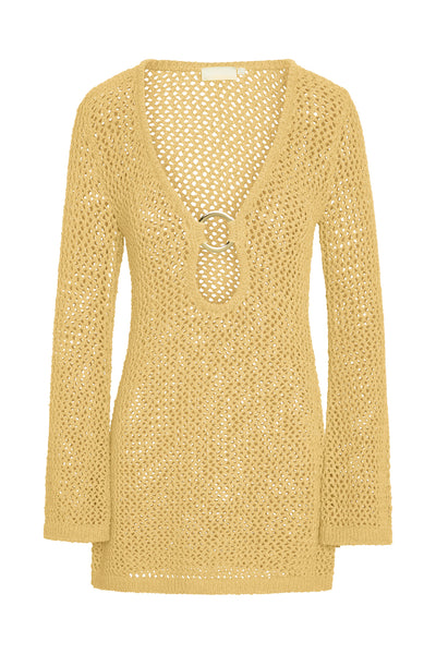ワンピース水着 Ethnic Crochet Mini Dress Multicolor Crochet Mini Dress | Resort Wear | Knit Dress