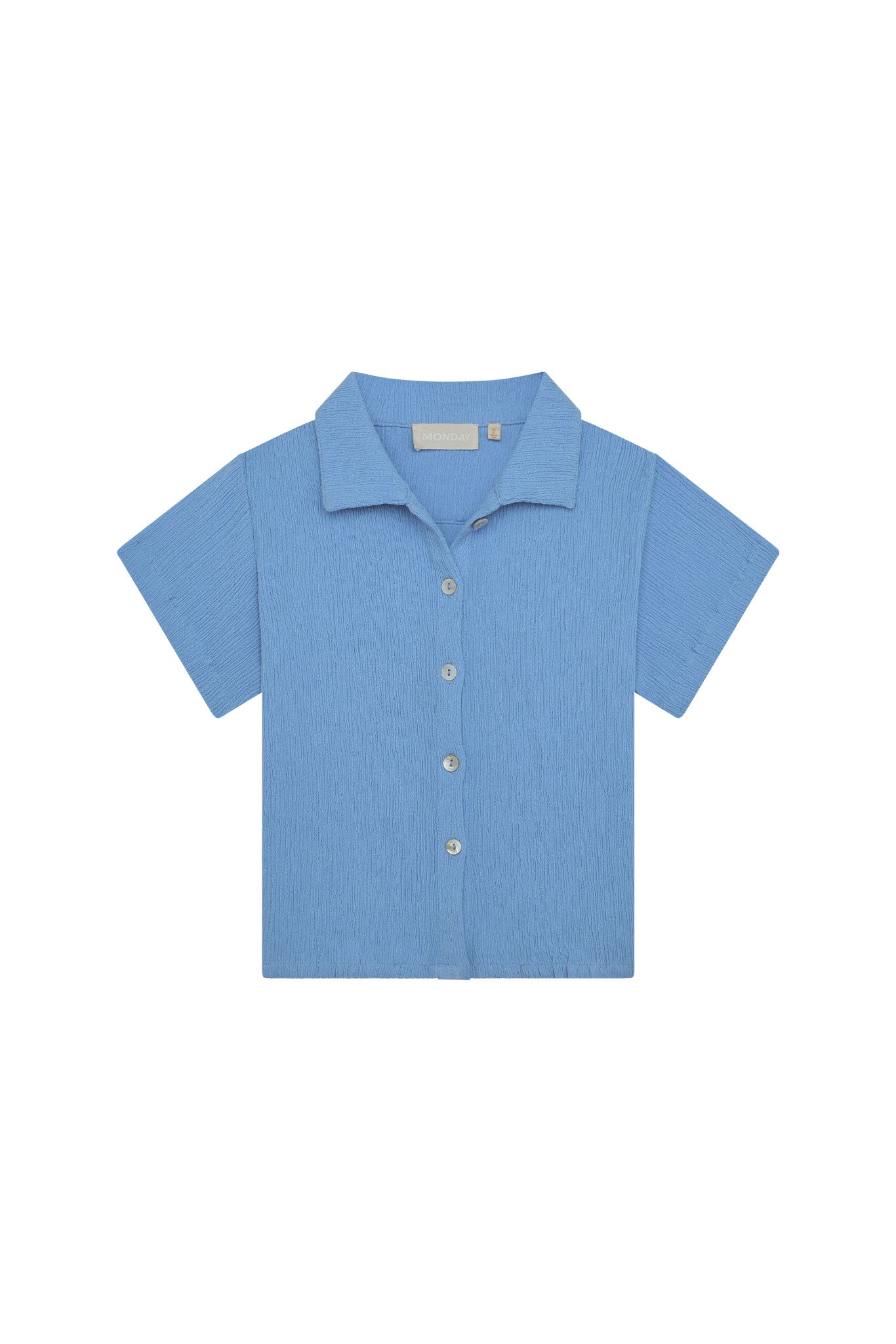 Pacific Beach Shirt Kids - Azure Crinkle
