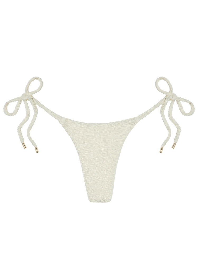 Palma Bottom - Ivory Crinkle – Monday Swimwear