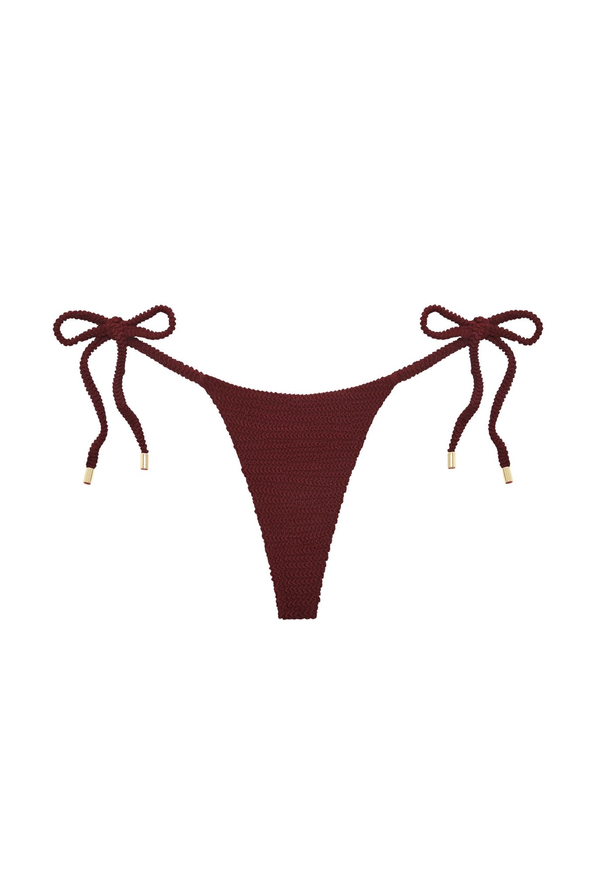 Palma Thong - Deep Burgundy Crinkle