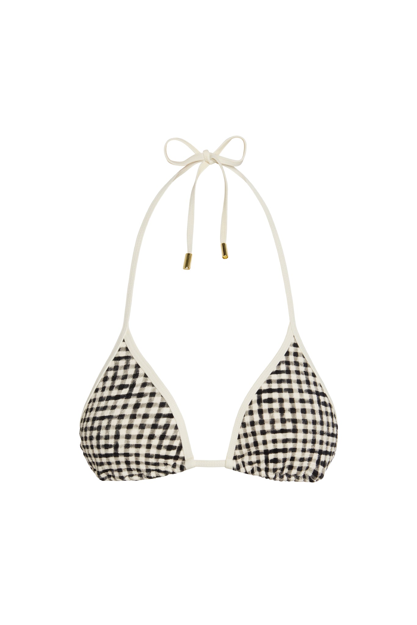 Palma Top Colorblock - Black Gingham
