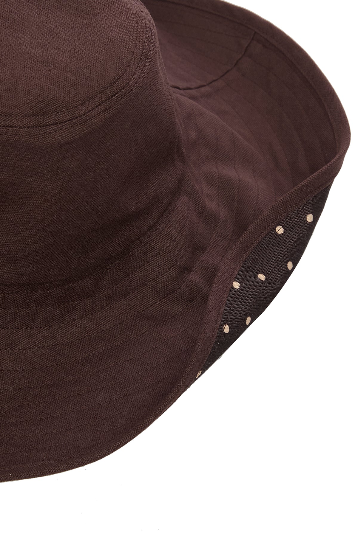 Panarea Reversible Hat - Polka Dot/Espresso