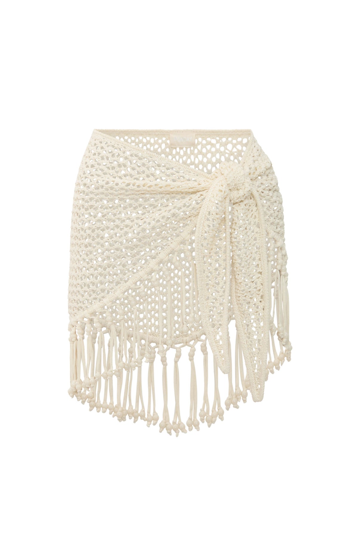 Paris Sarong With Fringe - Ivory