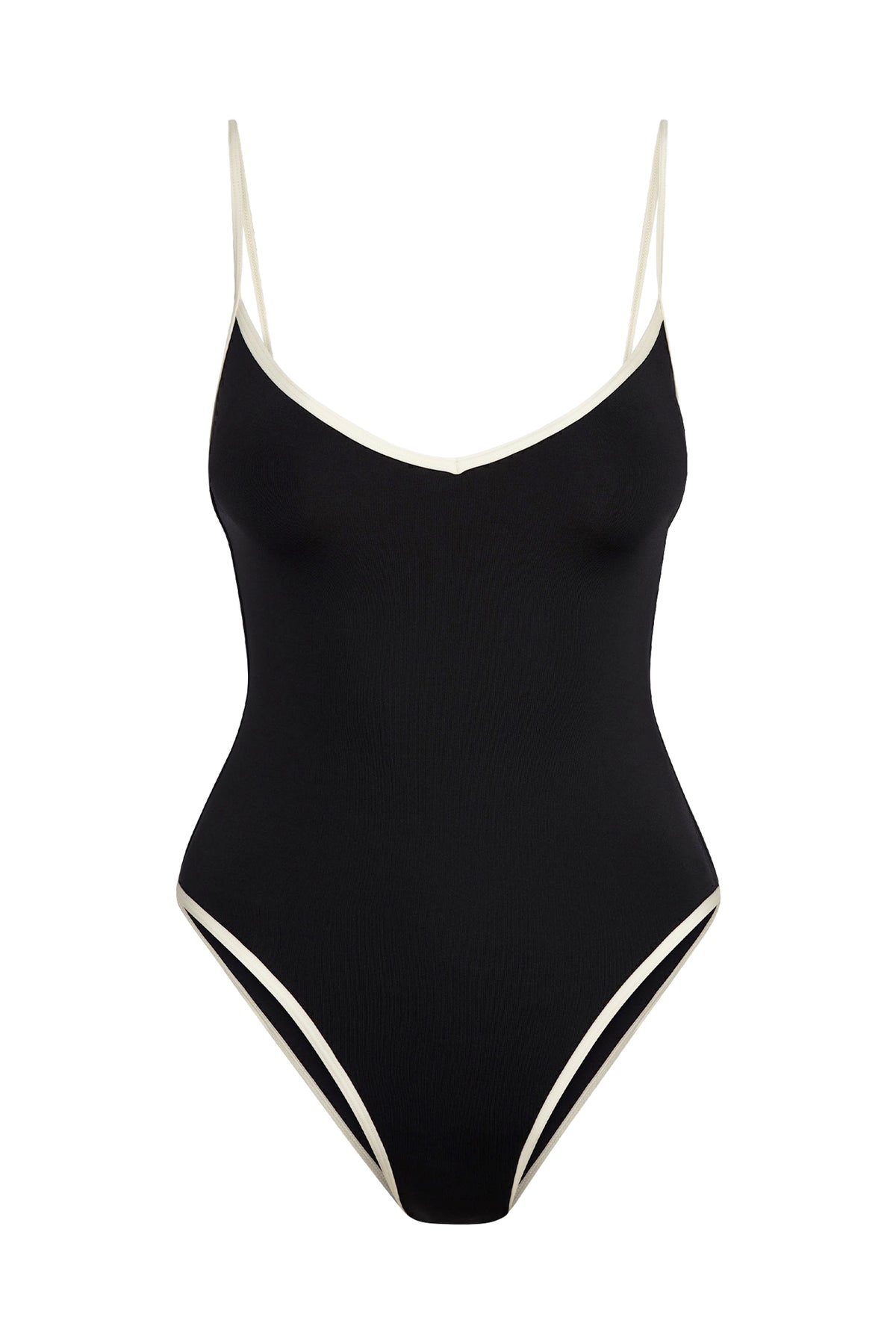 Ravello One Piece - Black/Ivory