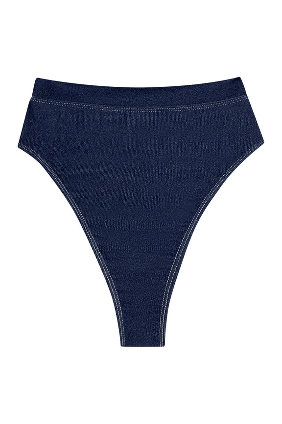 Riviera Bottom - Blue Denim – Monday Swimwear