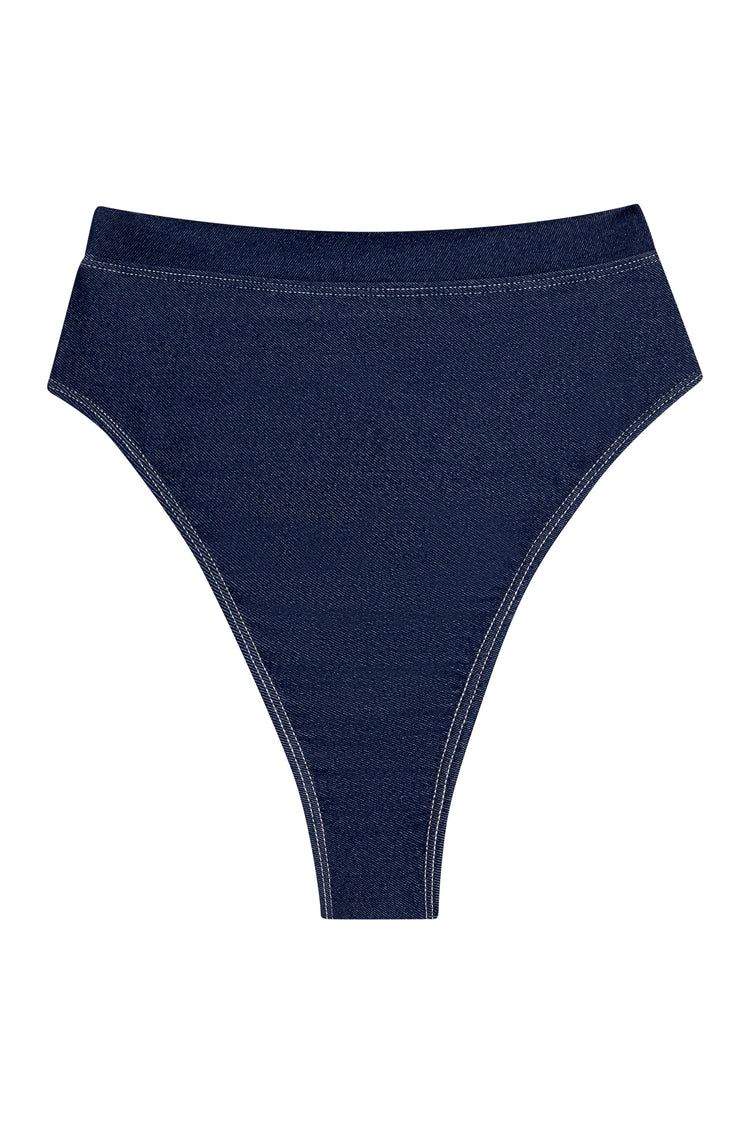 Riviera Bottom - Blue Denim – Monday Swimwear