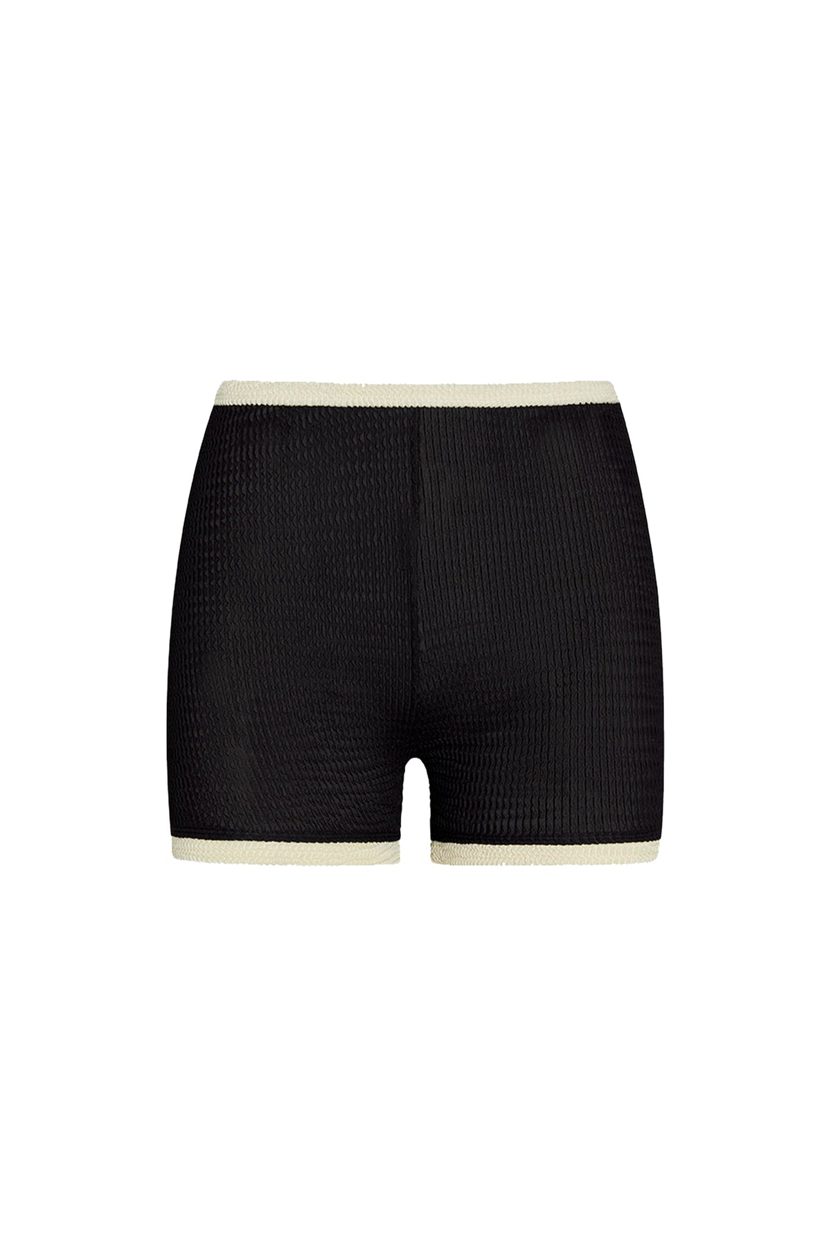Santa Cruz Short - Black/Ivory Crinkle