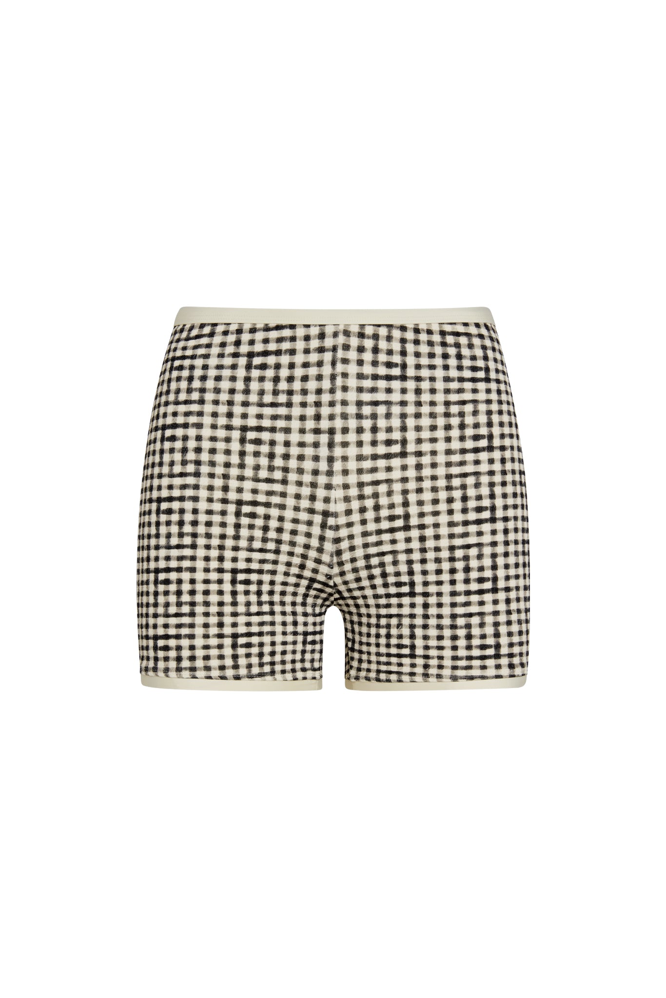 Santa Cruz Short Colorblock - Black Gingham – Monday Swimwear