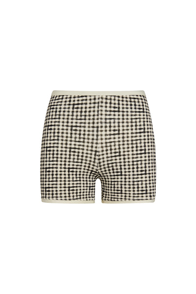 Santa Cruz Short Colorblock - Black Gingham – Monday Swimwear