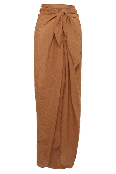 Sarong brown wrap skirt