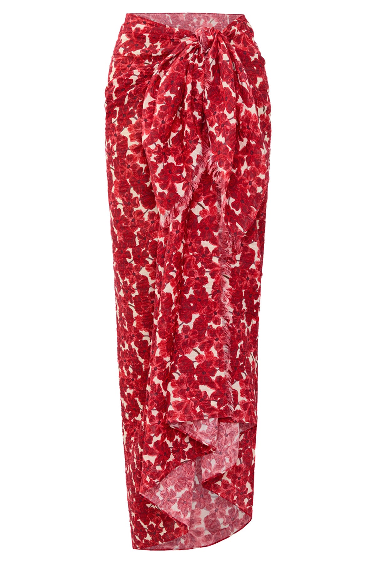St. Tropez Sarong - Monte Solaro Floral Crinkle Linen