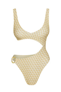 St. Barth's One Piece - Ivory Geo