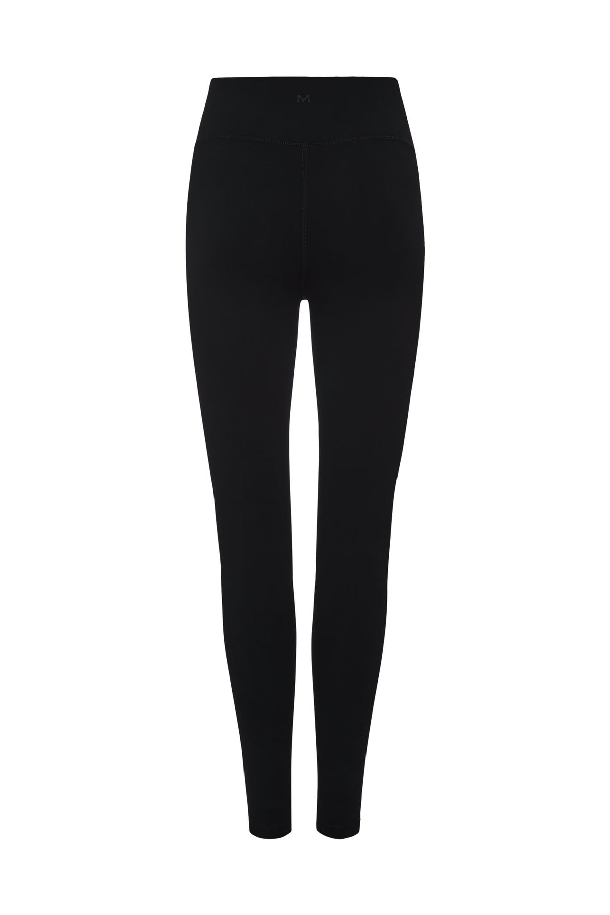 Front view of Topanga Legging showcasing mid-rise waistband and front seam with a white background