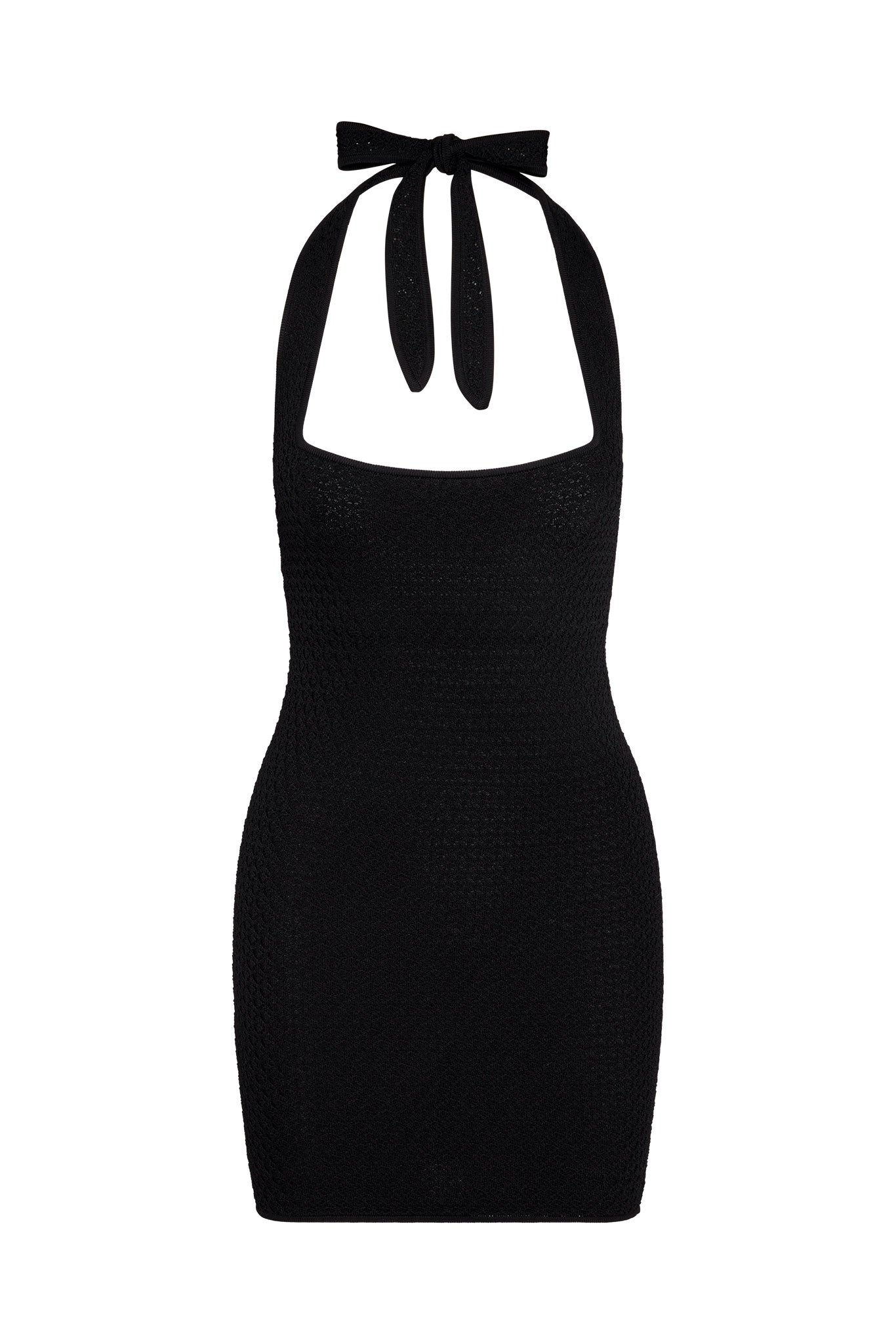 Waikiki Mini Dress - Black Lace Crochet