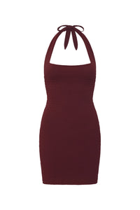 Waikiki Mini Dress - Deep Burgundy