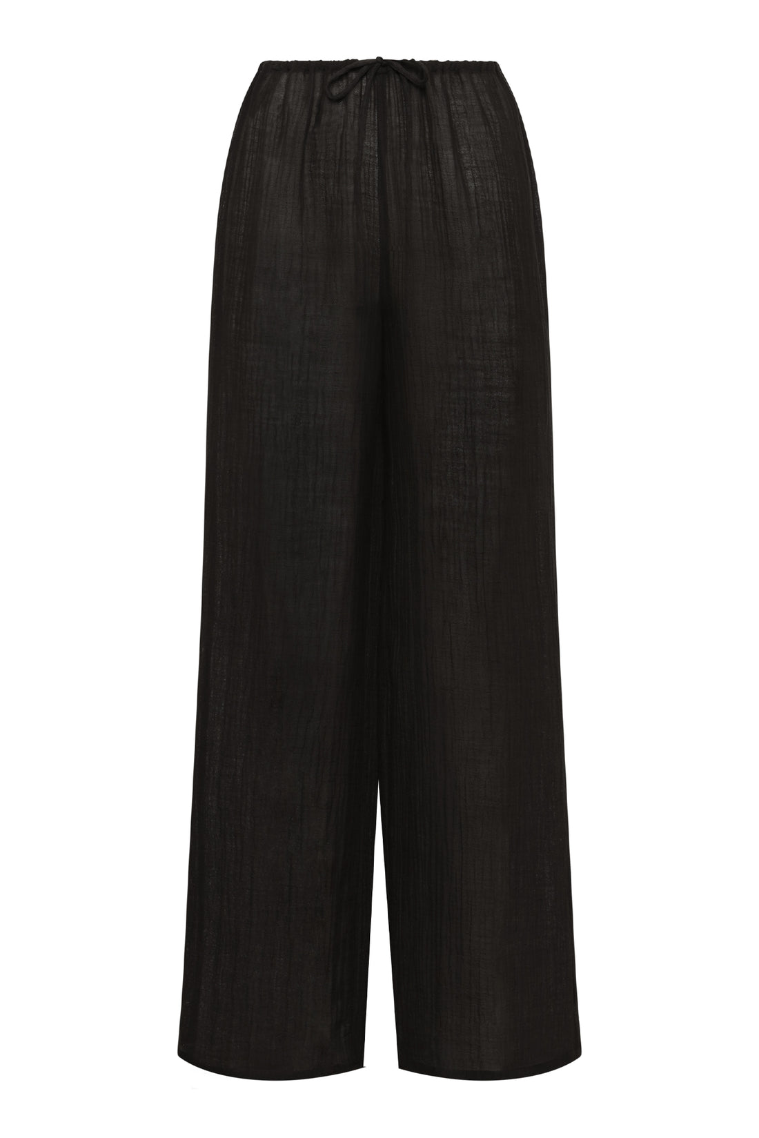 Bristol Mid Rise Crinkle Acetate Pant Black main image 0