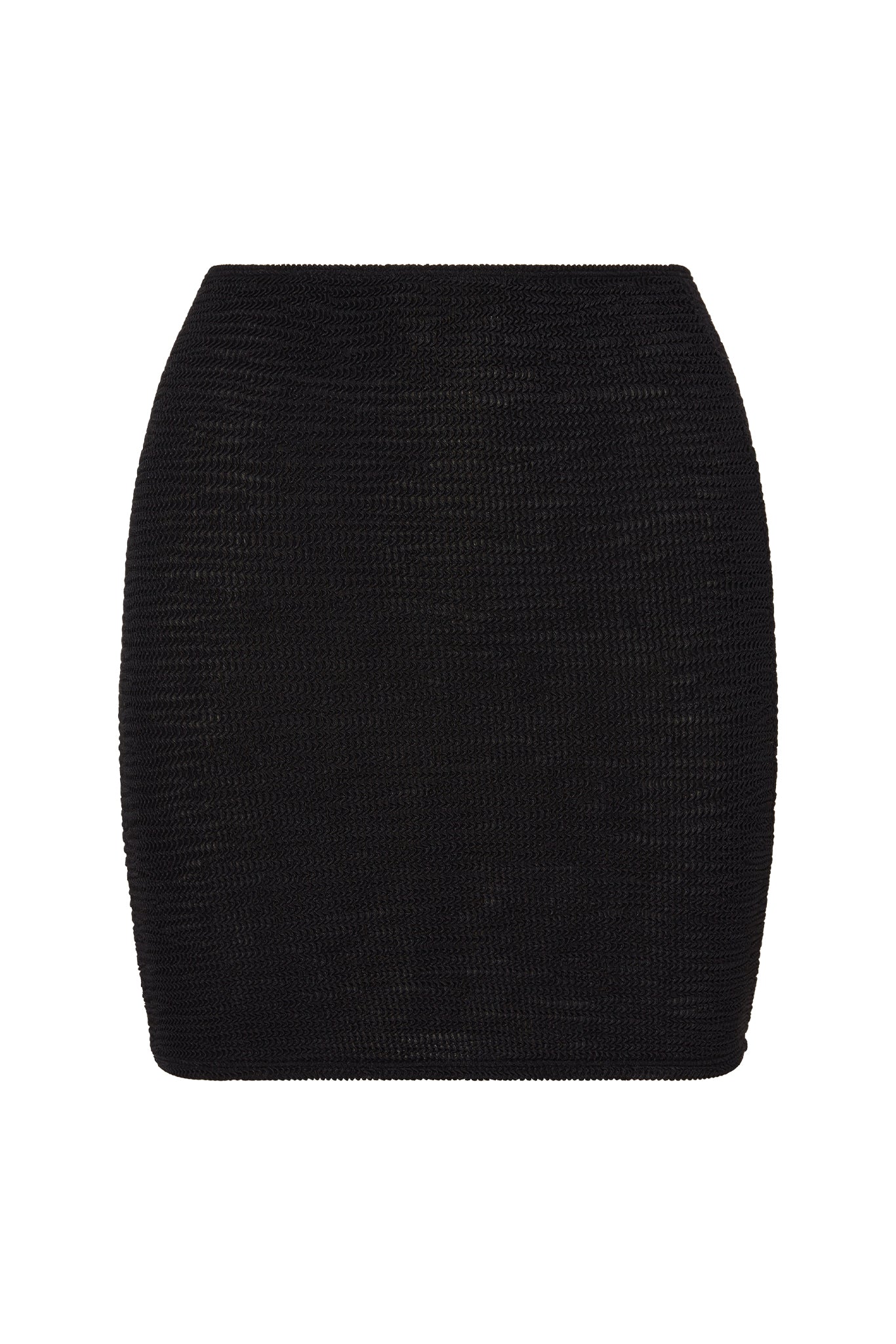 Cayman Skirt - Black Crinkle – Monday Swimwear