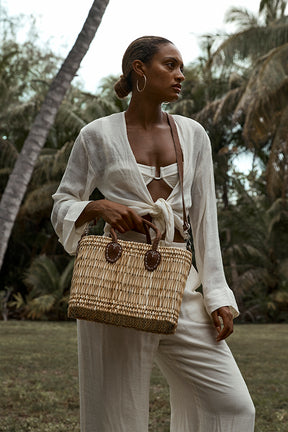 Lake Como Woven Bag - Small – Monday Swimwear