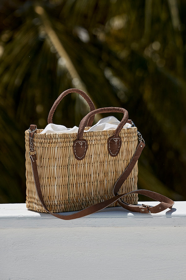 straw tote bag with leather handles beach tote bag straw basket – nornorbag
