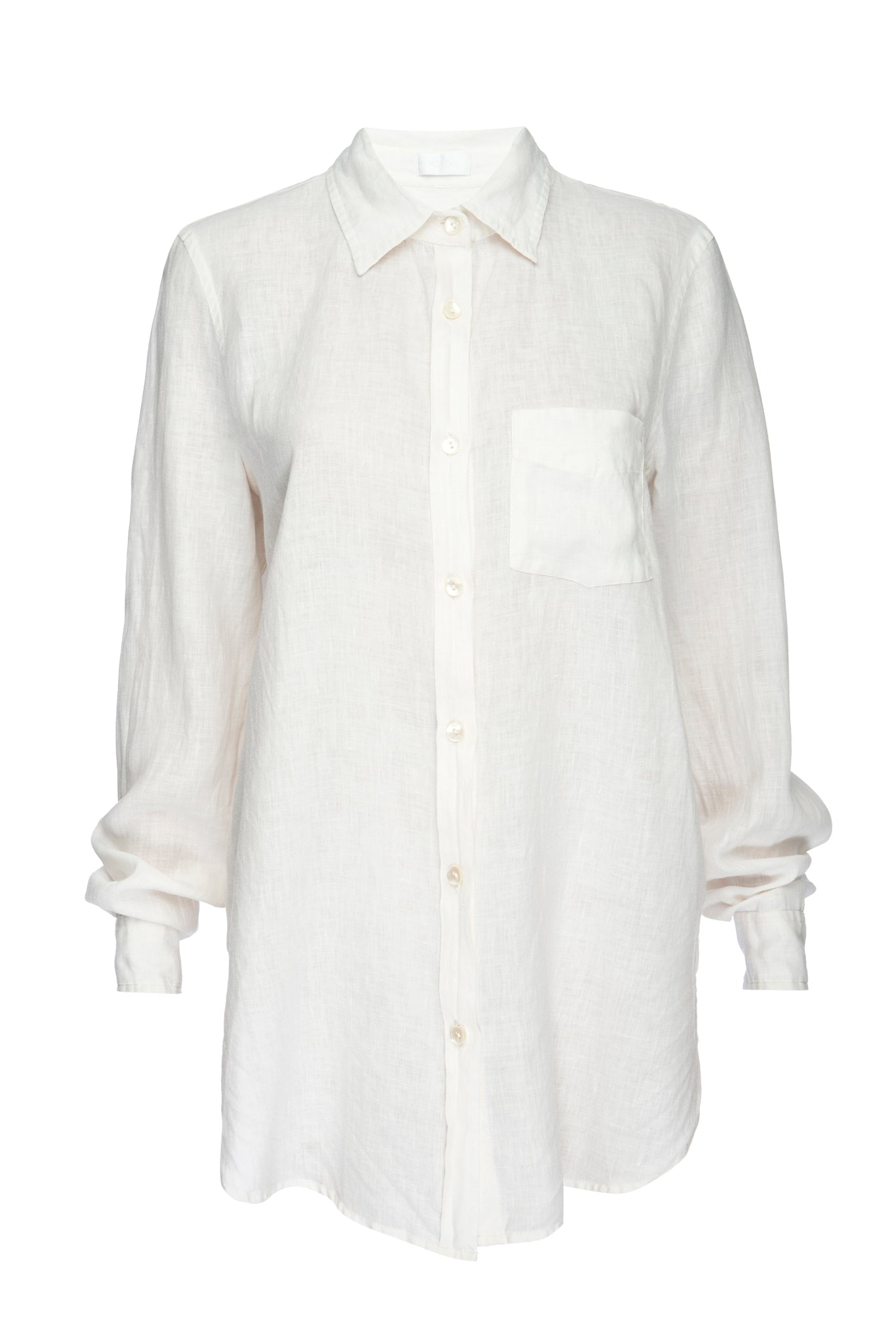Monaco Linen Shirt - White – Monday Swimwear